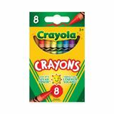 Crayola 145 52 0008 Art Markers Crayons Coloured Pencils Crayola Crayons 8 ct Assorted Colours Package of 8