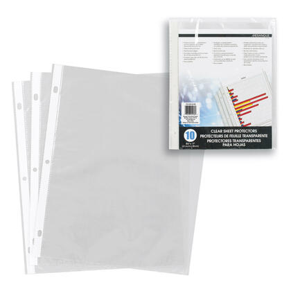 ☆ページೀ Merangue® 3 mm Clear Acid Free Sheet Protectors, 3 Hole Punched