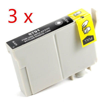3 pack Epson T079120 79 High-Capacity New Compatible Black Ink Cartridge