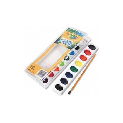 Crayola® 8 Washable Watercolour Paints, Assorted Colors