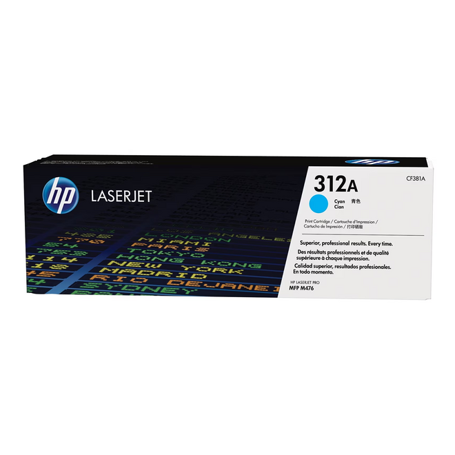 HP CF381A OEM Color LaserJet Pro MFP M476dn HP 312A CF381A Original Cyan Toner Cartridge