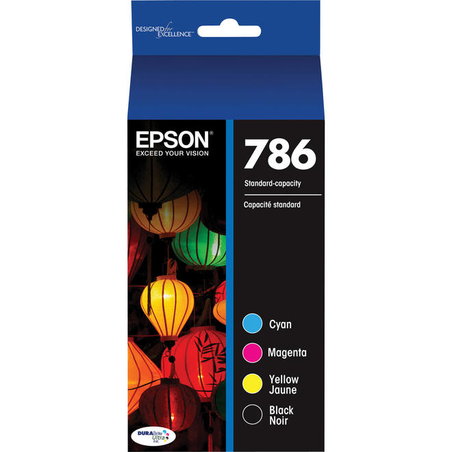 Epson T786120 BCS OEM WorkForce Pro WF 4630 Epson 786 T786120 BCS Original Black and Color Ink Cartridge Combo