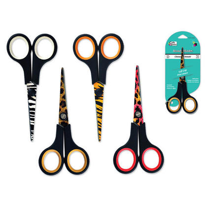 Crafty Station: 5.5" 'Beauty Blades' Scissors Soft-Grip, Assorted, 4 Styles