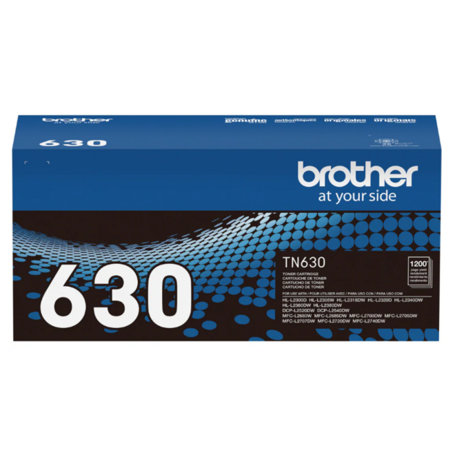 Brother TN630 OEM HL L2300D Brother TN 630 Original Black Toner Cartridge