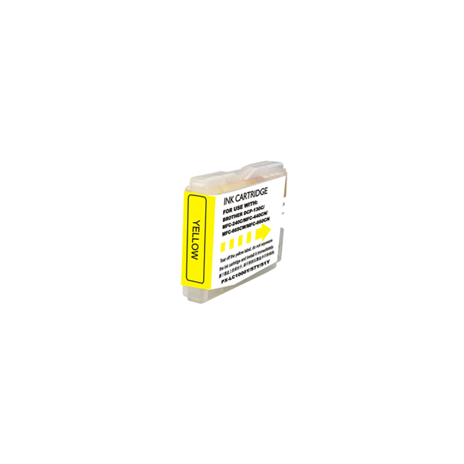 EcoBox LC51Y EcoBox DCP 130C Brother LC51Y Compatible Yellow Ink Cartridge Economical Box