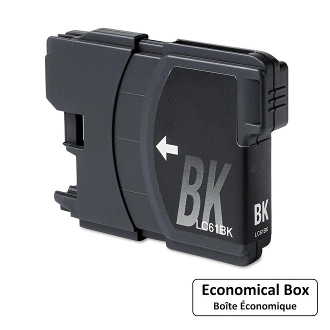 EcoBox LC61BK EcoBox DCP 165C Brother LC61BK New Compatible Black Ink Cartridge Economical Box