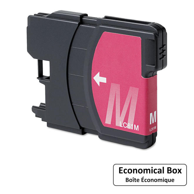 EcoBox LC61M EcoBox DCP 165C Brother LC61M New Compatible Magenta Ink Cartridge Economical Box
