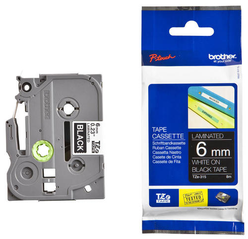 label printer black tape