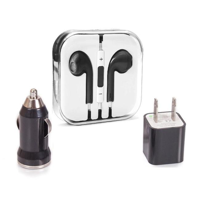 Gala Gala BD001 Chargers Charger Earphone Bundle for Smartphones 2 Colors Available