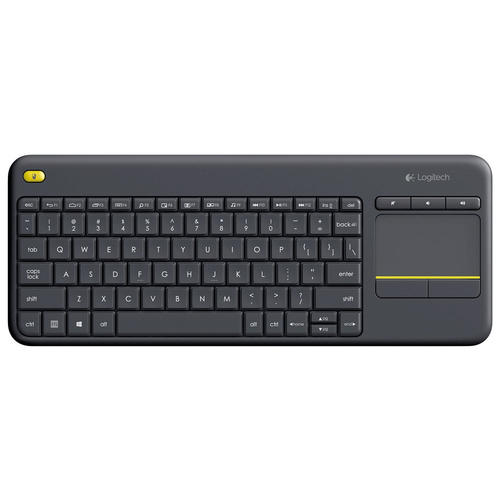 Logitech 920 007119 Keyboards Logitech K400 Plus Wireless Touch Keyboard Black English