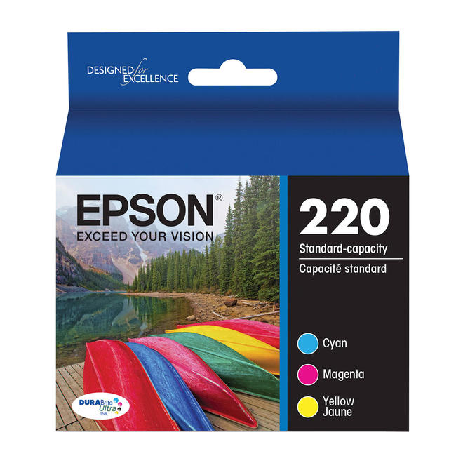 Epson T220520 OEM WorkForce WF 2630 Epson T220520 Original Color Ink Cartridge Combo C M Y