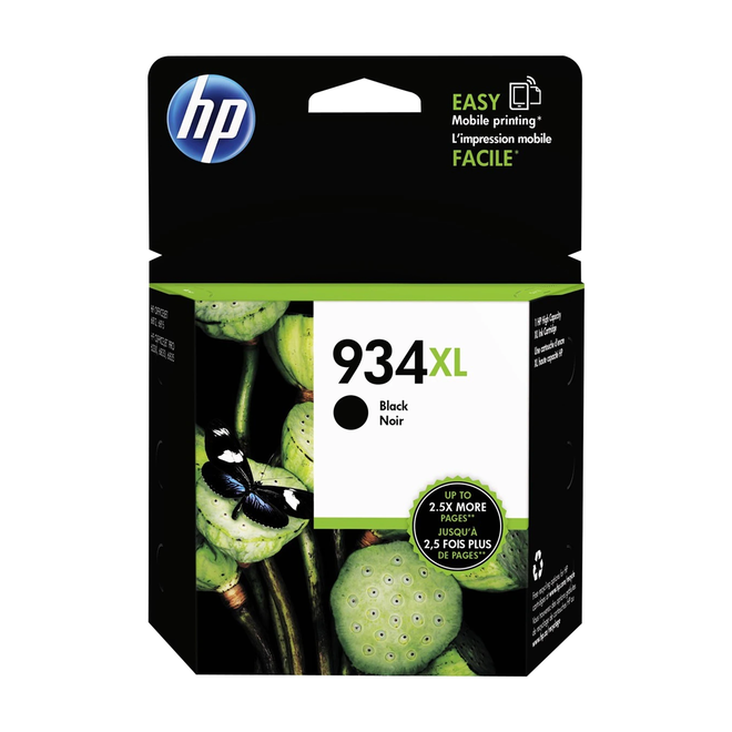 HP 934XLBK C2P23AN OEM OfficeJet 6812 HP 934XL C2P23AN Original Black Ink Cartridge High Yield