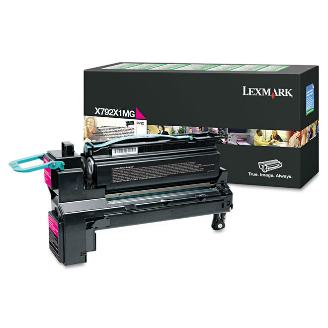 Lexmark X792X1MG OEM X792de Lexmark X792 X792X1MG Original Magenta Return Program Toner Cartridge Extra High Yield