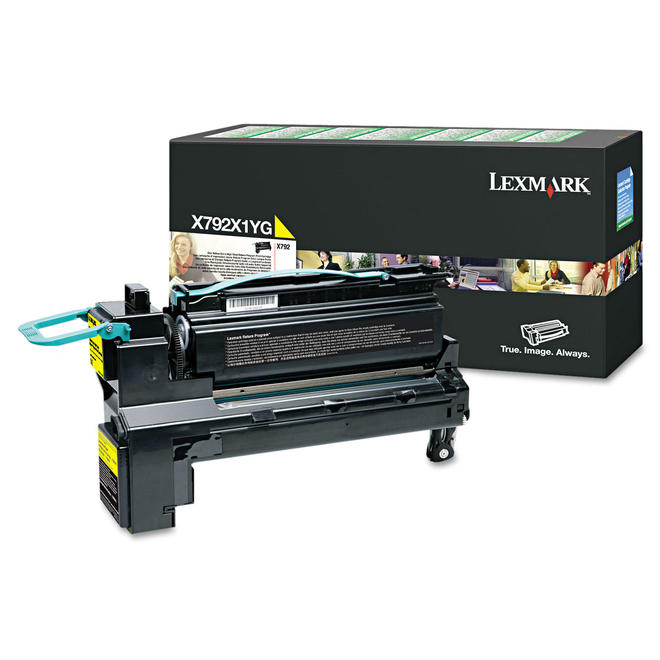 Lexmark X792X1YG OEM X792de Lexmark X792 X792X1YG Original Yellow Return Program Toner Cartridge Extra High Yield