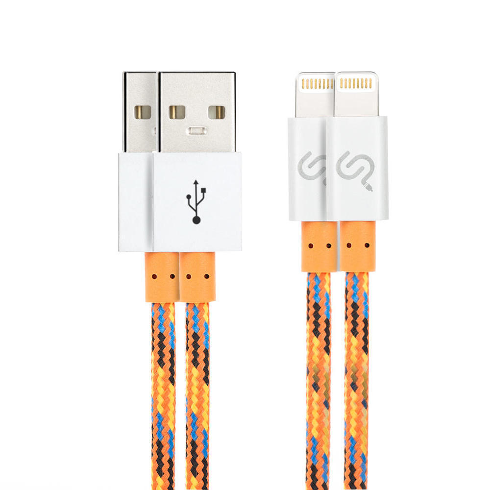 Nylon Braided Lightning Cable Apple MFi Certified For iPhone iPad 3 FT