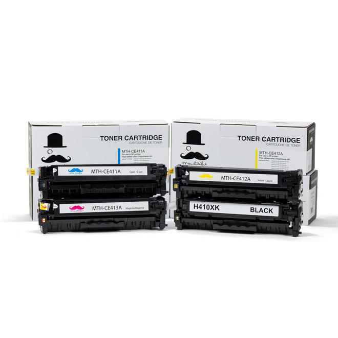 Moustache HP305X 305A Combo LaserJet Pro 300 Color M351A HP305X 305A BK C M Y New Compatible Toner Cartridge Combo Set Mousta