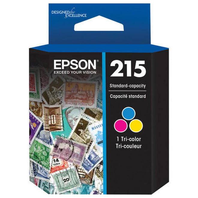 Epson Epson T215530 OEM WorkForce WF 100 Epson 215 T215530 Original DuraBrite Ultra Tri color Ink Cartridge