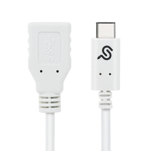 PrimeCables Cab usb3Af Cm 15cm USB 3 0 USB C Type C to USB 3 1 M F Cable Adapter 15CM White PrimeCables