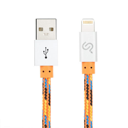 PrimeCables CE 8PIN UT 2M Chargers PrimeCables Braided Alloy Lightning Cable MFI Apple Certified 2M