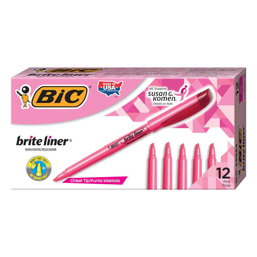 BiC® Brite Liner® Grip Fluorescent Highlighter