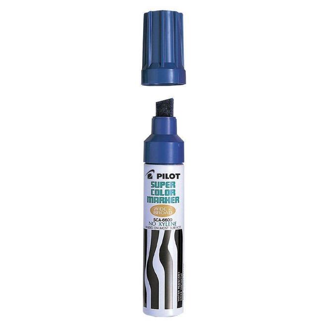 PILOT n 285 SC6600 BK Markers Pilot SCA 6600 Refillable Super Color Marker Pens Extra Broad Tip Black Blue Red