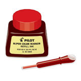 PILOT n 285 SCRF BK Refills for Pens Pilot Super Color Marker Refill Ink Bottle 30 ml Black Blue Red