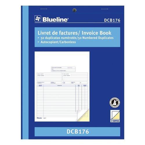 Blueline® Blank Invoice Book Carbonless Copy