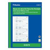 Blueline n 335 D CB76 Accounting and Business Forms Blueline Security Receipts Carbonless Copy Bilingual