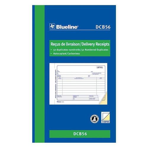 blueline delivery receipt book receiving reports carbonless copy bilingual dcb56 254763 copy of the receipt