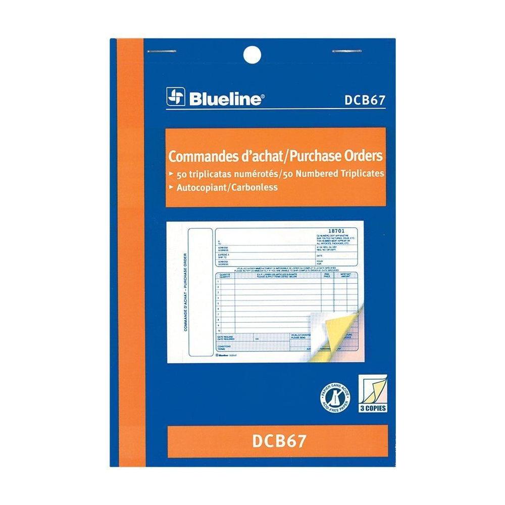 Blueline® Purchase Orders Book Carbonless Numbered Forms