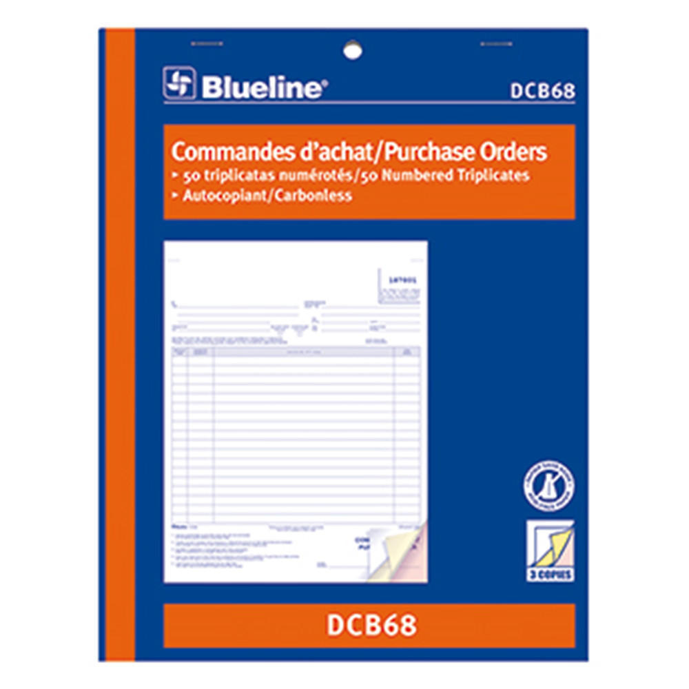 Blueline® Purchase Orders Book Carbonless Numbered Forms