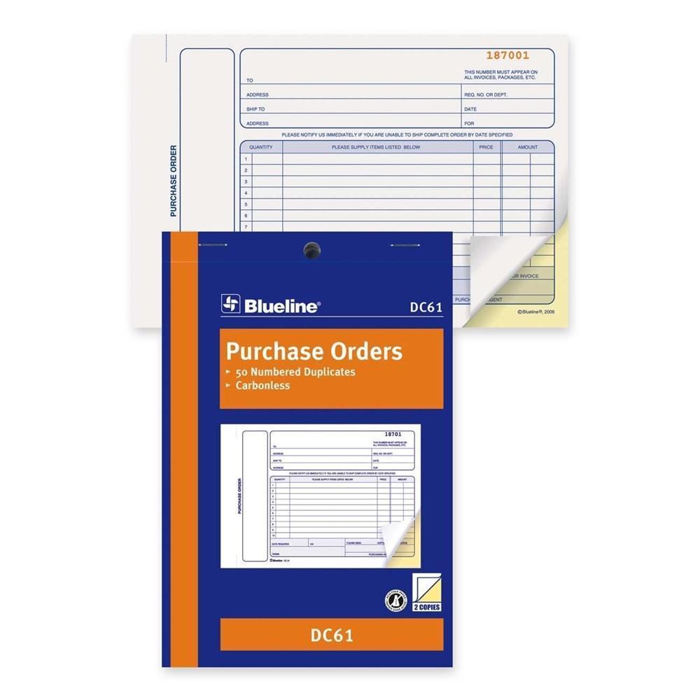 Blueline® Purchase Orders Book Carbonless Numbered Forms