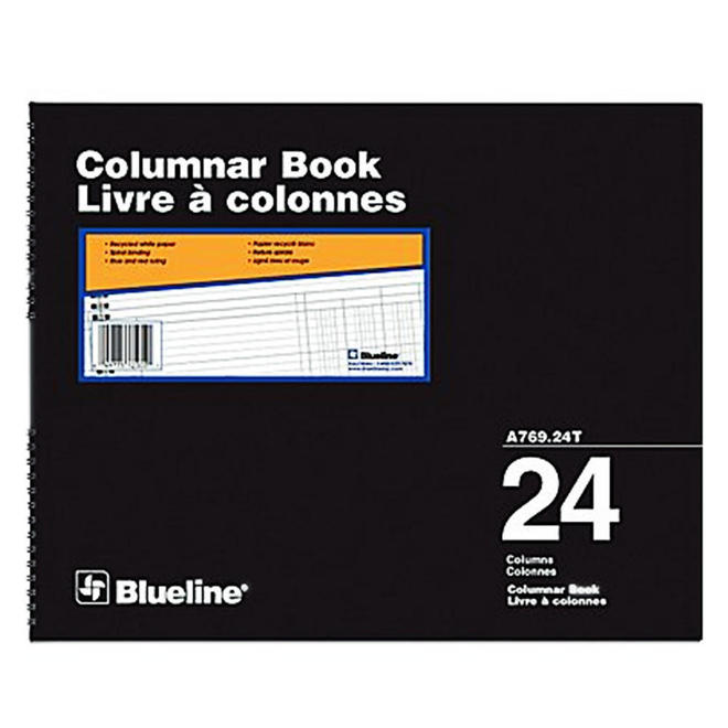 Blueline n 335 A 769 36T Accounting and Business Forms Blueline A769 Columnar Book Accounting Book Recycled White Paper