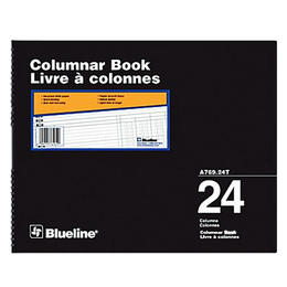 Blueline n 335 A 769 36T Accounting and Business Forms Blueline A769 Columnar Book Accounting Book Recycled White Paper