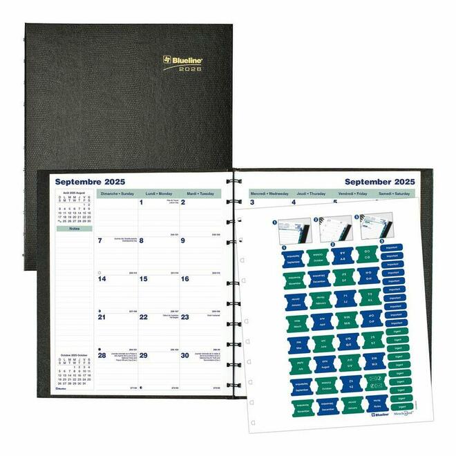 Blueline n 335 CF1512C 81B Diaries and Planners Blueline MiracleBind CoilPro Monthly Diary 2017 11 X 9 1 16 CF1512C 81B