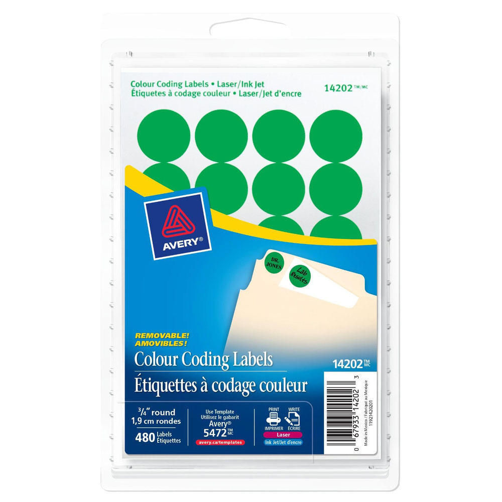 avery laser inkjet removable colour coding labels for printing or writing yellow 212290 avey labels