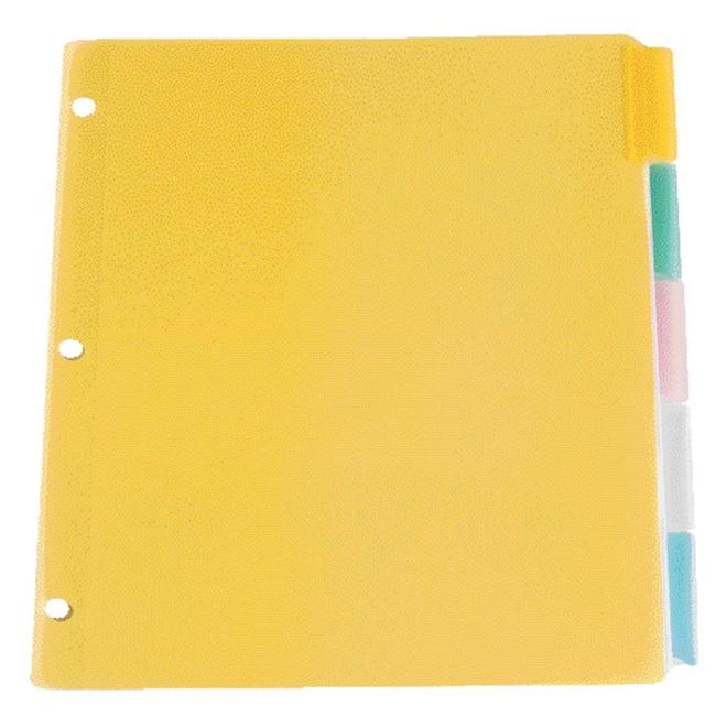 oxford n 735 PF31481 Dividers Oxford Poly Insertable Tab Dividers Translucent Non Stick Polypropylene Tabs with Inserts
