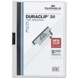 n 373 2203DB Report Covers DURABLE Duraclip Report Cover 30 Sheets 60 Sheets 1 cover per pack