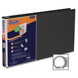 QuickFit 792 95021L Binders QuickFit Deluxe Legal Spreadsheet View Binder Landscape Round Ring