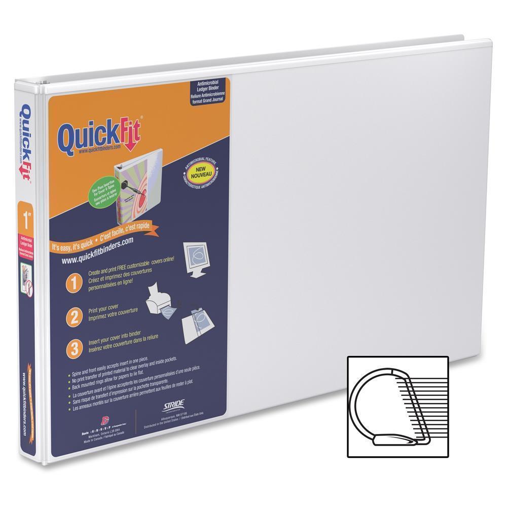 QuickFit® Deluxe Ledger Spreadsheet View Binder, 11" x 17", Locking