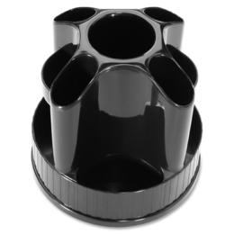 Westcott® Revolving Desktop Organizer, Multiple Compartments, Black, 1 Pack (391318)