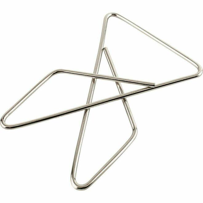 Acco n 010 50505 72620 Clips Pins and Rubber Bands Acco Ideal Steel Wire ButterFly Paper Clamps Small 50 12 Box Silver
