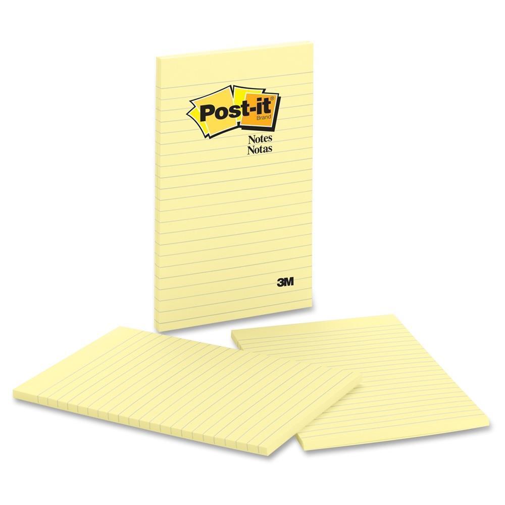 Postit® SelfAdhesive Notepads,Canary Yellow