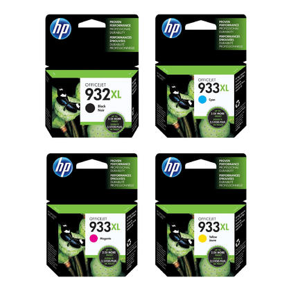 Cartouches D'encre Compatibles HP OfficeJet 6100 - Modèle 932/933 XL - Multicolore