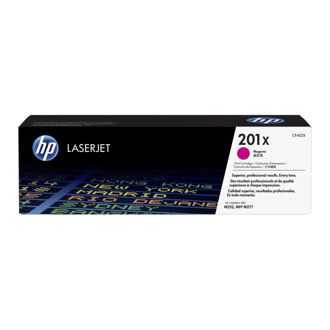 HP CF403X OEM Color LaserJet Pro M252dw HP 201X CF403X Original Magenta Toner Cartridge High Yield