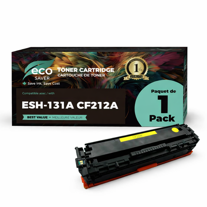 CF212YA LaserJet Pro 200 Color M251n HP 131A Remanufactured High Yield YELLOW Toner Cartridge CF212A ABABAB