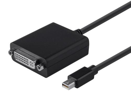 Monoprice Canada Cab 12741 Mini DisplayPort Cables Mini DisplayPort 1 1 Thunderbolt to DVI Passive Adapter Black Monoprice