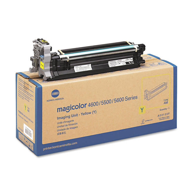 Konica Minolta Konica Minolta A03105F OEM MagiColor 4650 Konica Minolta A03105F Original Yellow Laser Cartridge Drum Unit