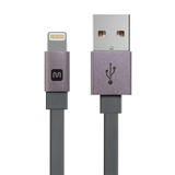 Monoprice Canada Cab 12958 All USB 2 0 Cabernet Series Apple MFi Certified Lightning to USB Charge Sync Cable Gray Monoprice