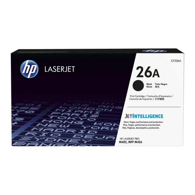 HP 26A CF226A OEM LaserJet Pro M402 Series HP 26A CF226A Original Black Toner Cartridge